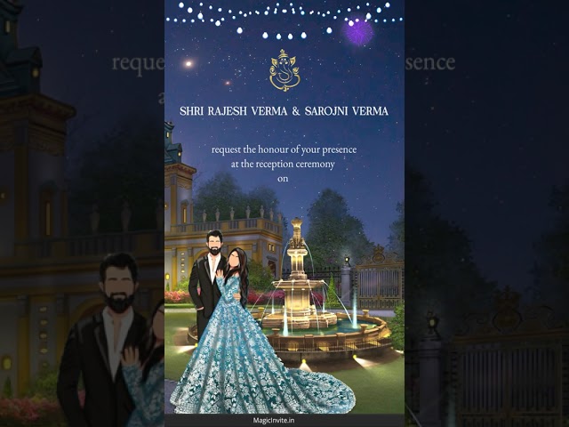 Royal Fountain Invite – Elegant Hindu Wedding Video Invitation