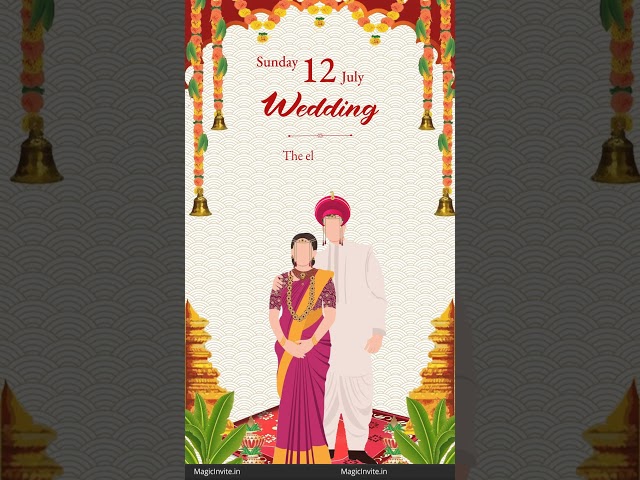 Traditional Marathi Wedding Invitation