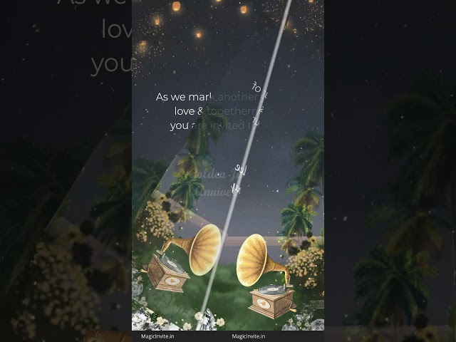 Elegant Vintage Nights – Golden Jubilee Wedding Anniversary Video Invitation