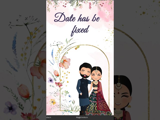 Save the date invite traditional