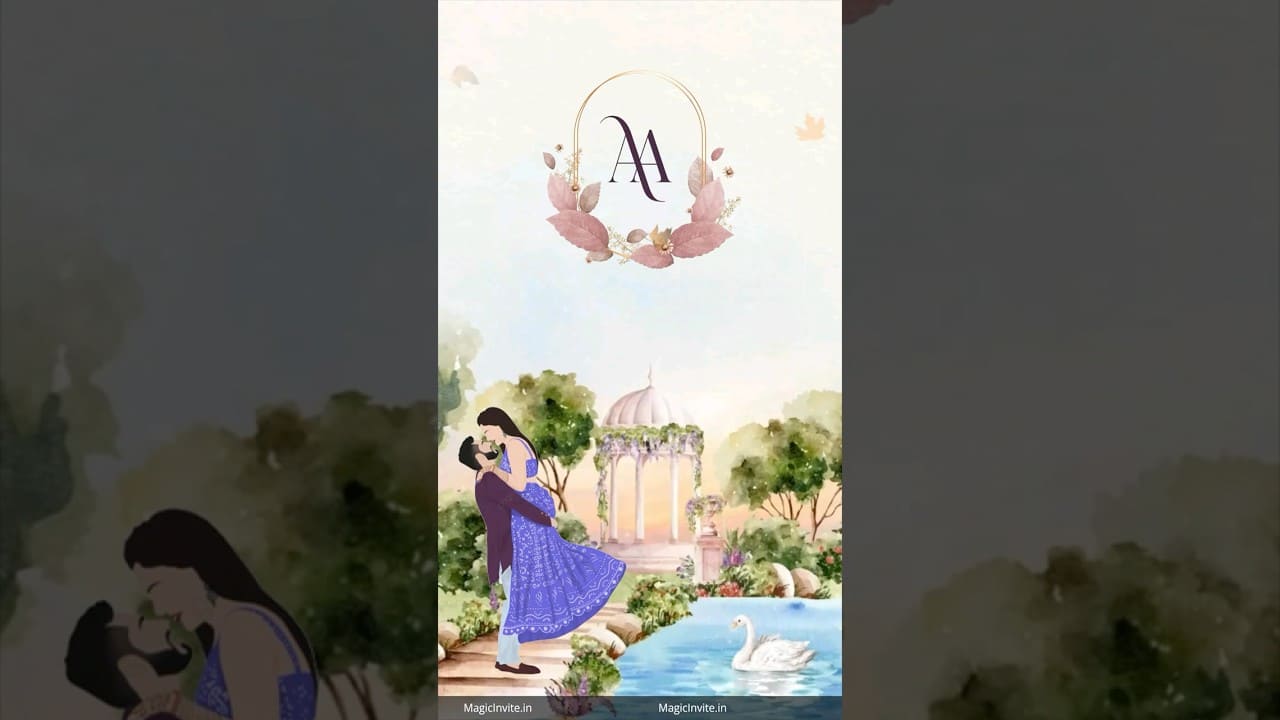 Romantic Garden Wedding Invite